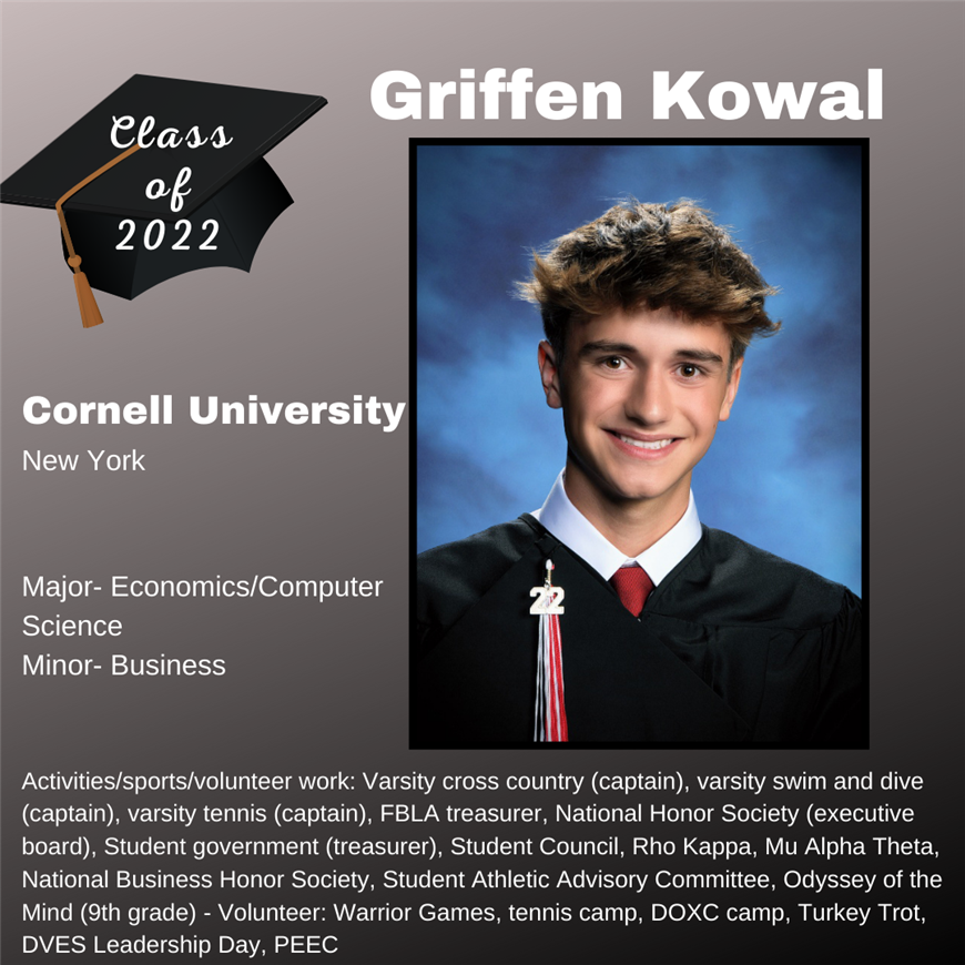 Top 25 Grad, Griffen Kowal